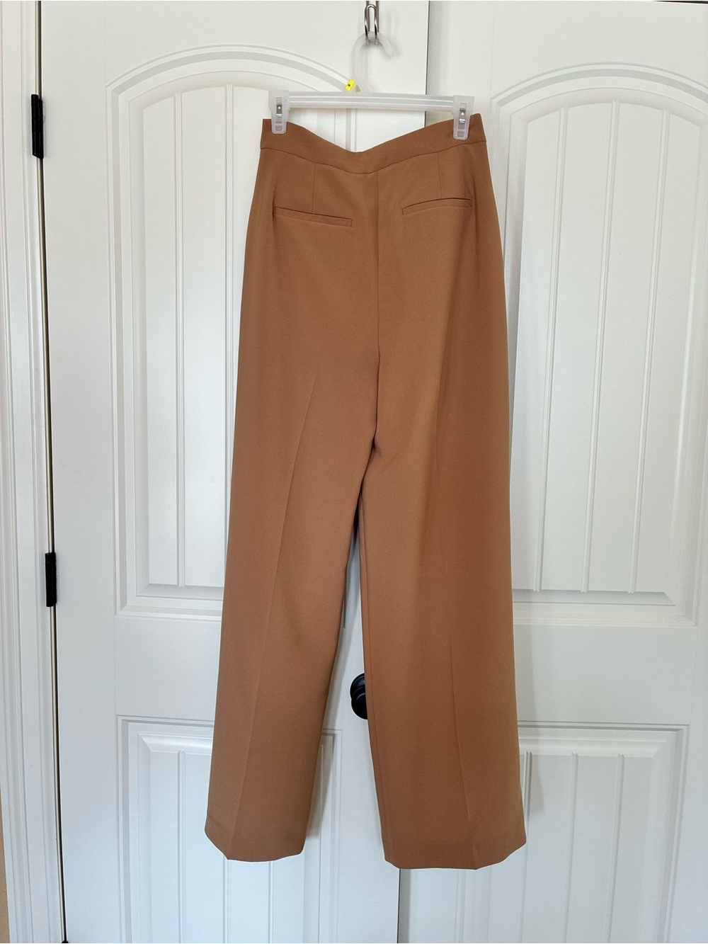 Express Wide-Leg High-Waist Pants in Camel Brown size 6R - Picture 4 of 5